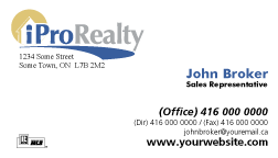iPro Realty Business Cards
