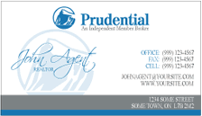 Prudential Realty Business Cards