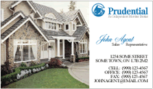 Prudential Realty Business Cards