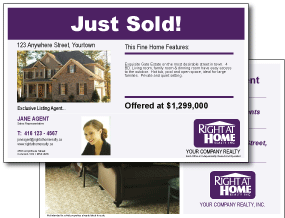 Right At Home Realty Postcard Template